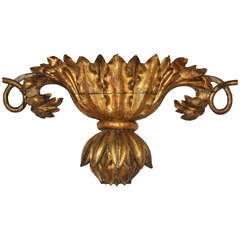 18th Century Italian Carved and Gilded Overdoor
