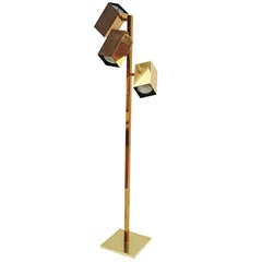 Brass Modern Floor Lamp by Koch and Lowy