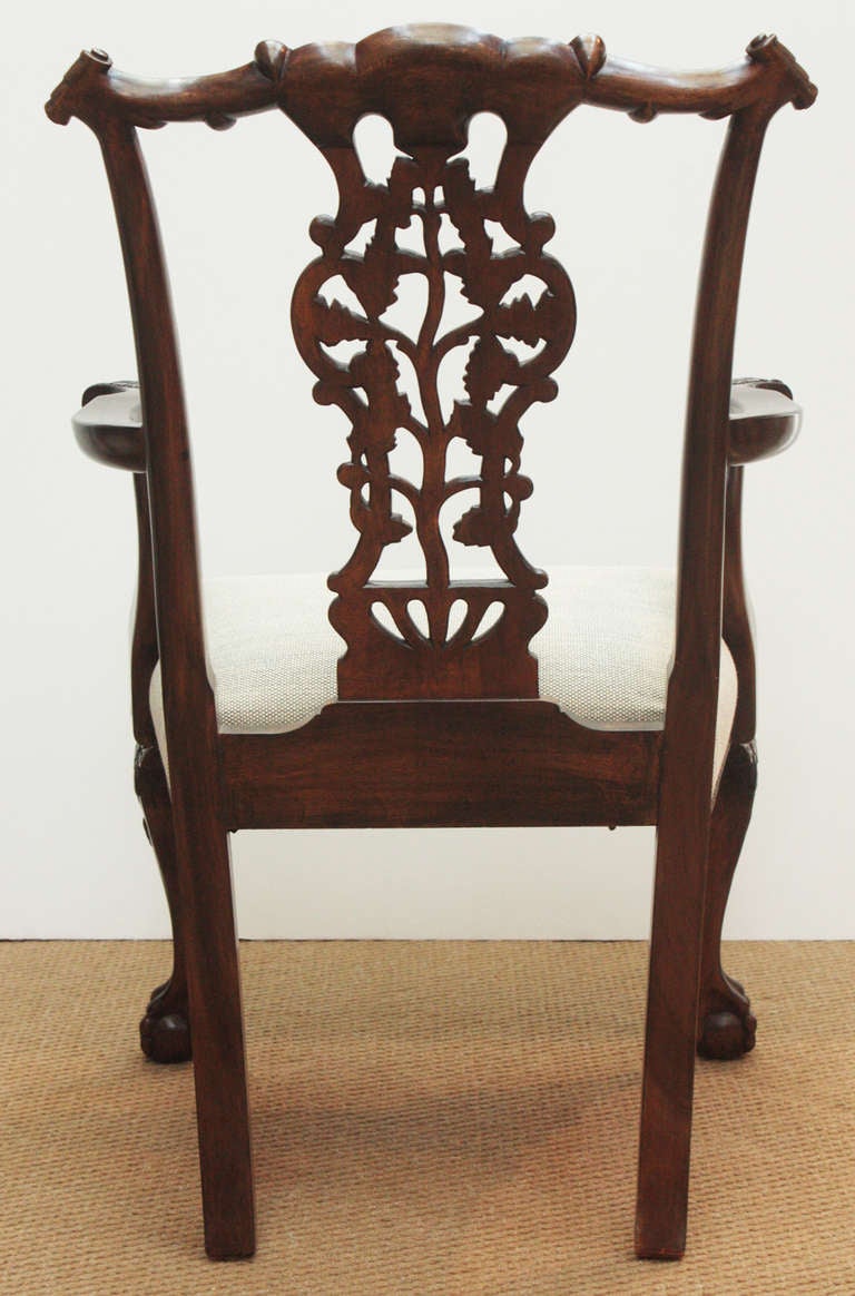 English Set of 14 Chippendale Style Ribband-back Chairs