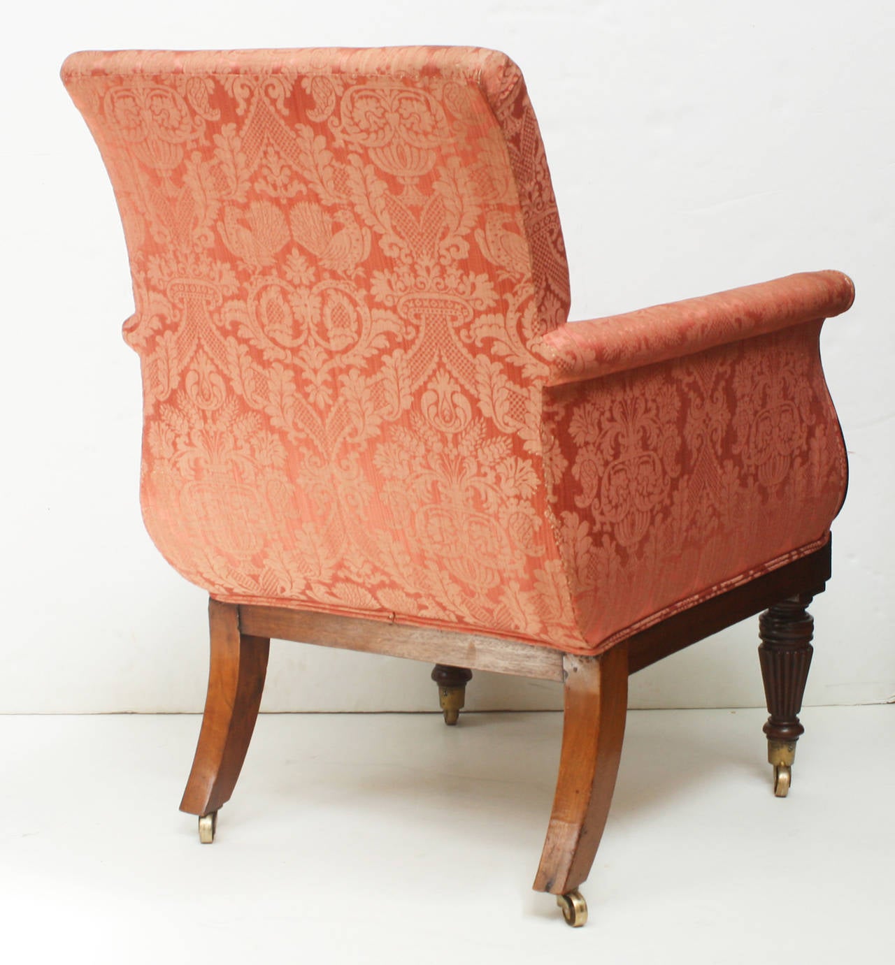 19th Century English Regency Mahogany Library Chair