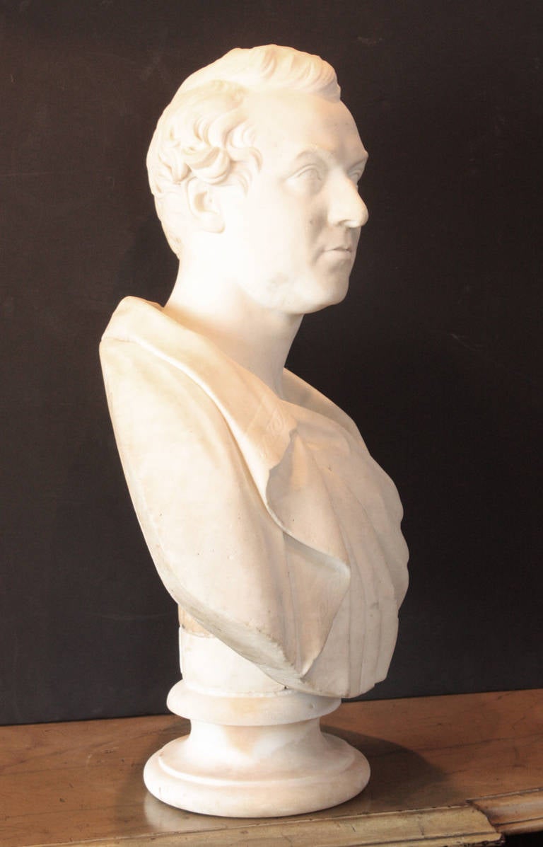 Classical Roman Marble Portrait Bust by William Brodie (1815-1881)