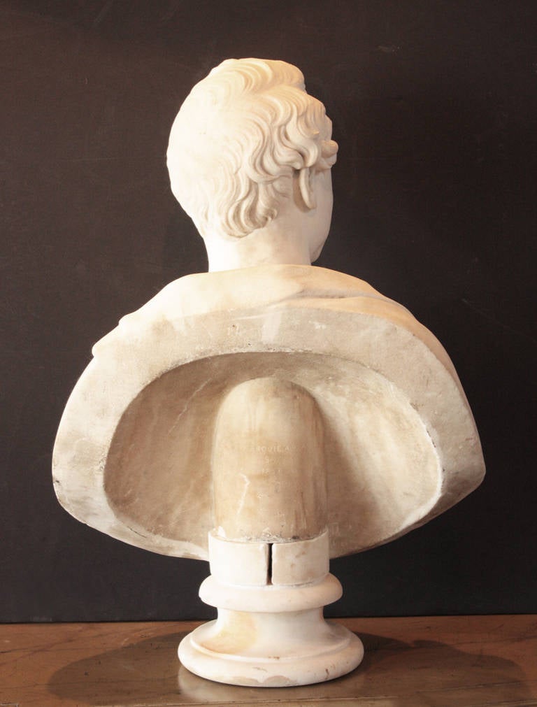 Marble Portrait Bust by William Brodie (1815-1881) In Good Condition In Dallas, TX