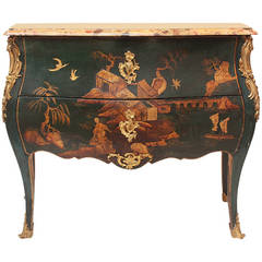 Louis XV Style Chinoiserie Bombe Chest