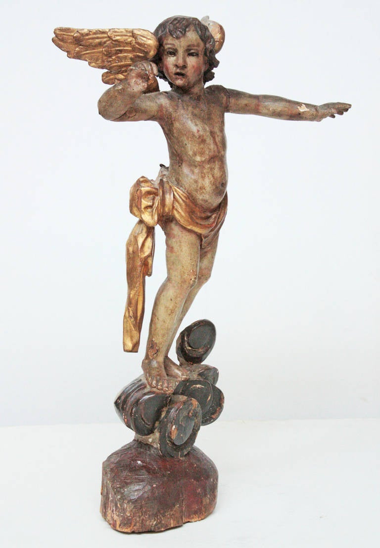 Grand ange héraldique baroque