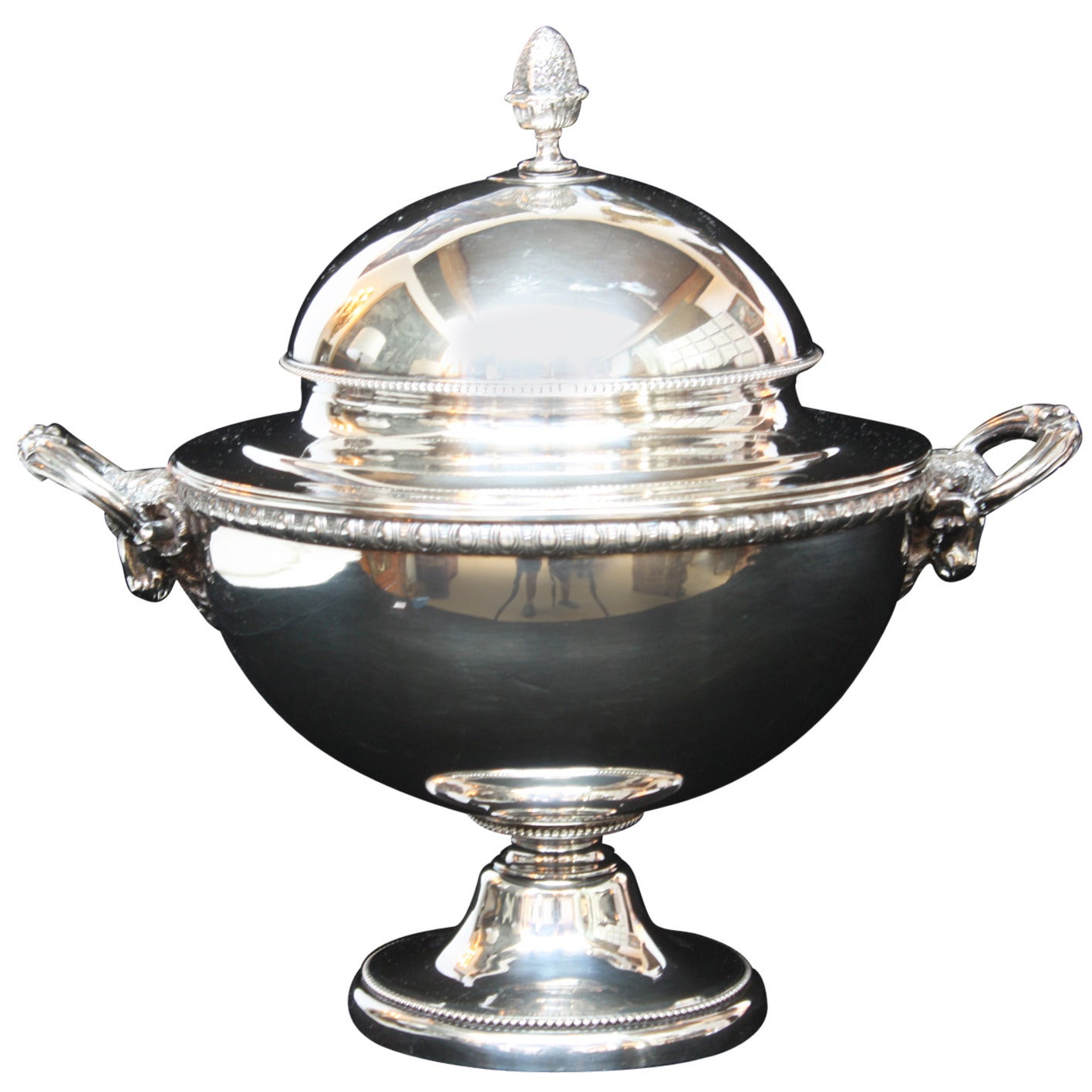 Tiffany & Co. Sterling Silver Dome Lidded Tureen or Horse Racing Trophy