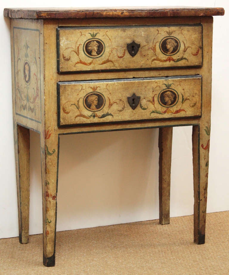 18th Century Polychrome Italian Commodini