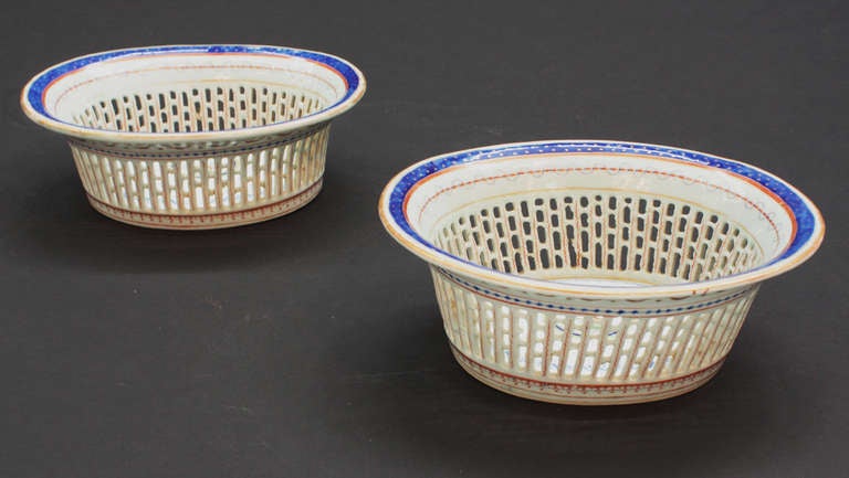 Other Pair of Chinese Reticulated Bowls