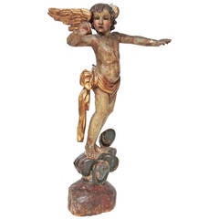 Large Baroque Herald Angel