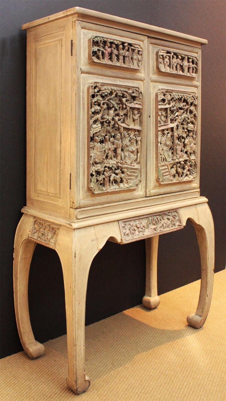 antique chinese bar cabinet