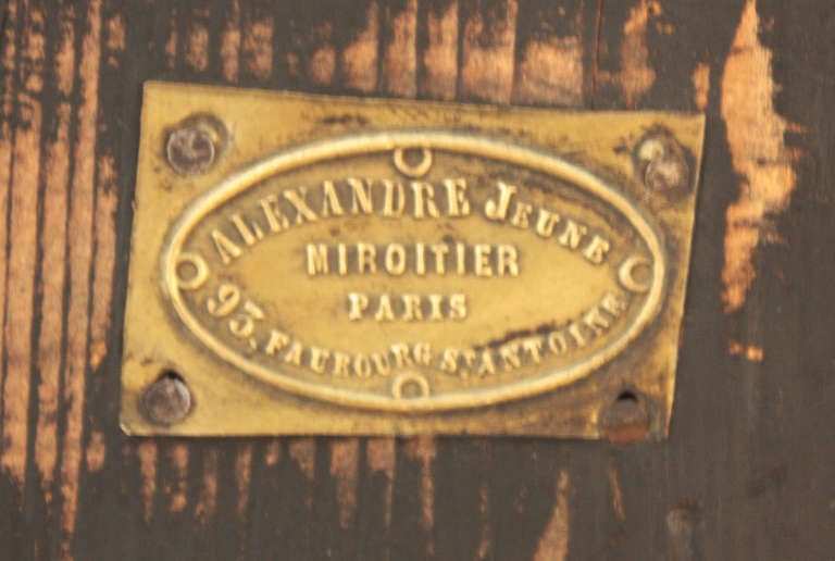 19th Century Parisian Mirror by Alexandre Jeune Miroitier