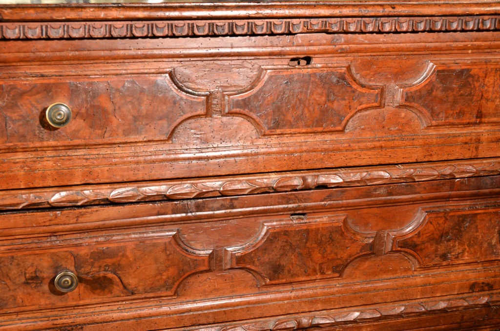 Rare 17th Century Italian Walnut Commode 2