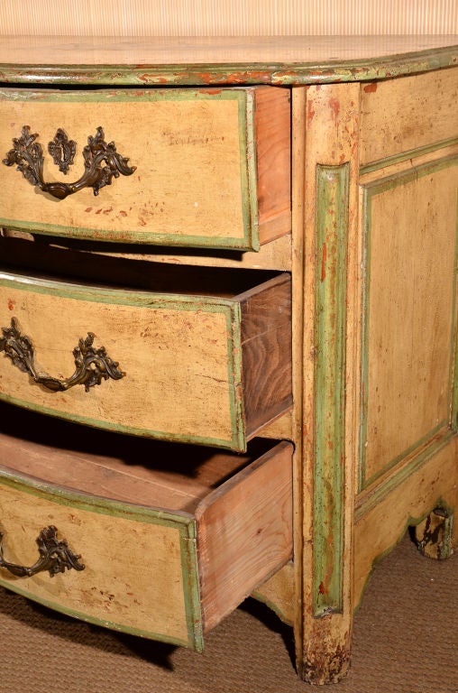 French 18th Century Painted Regence Commode