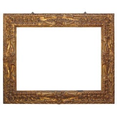 Antique Large Carved and Gilded Frame