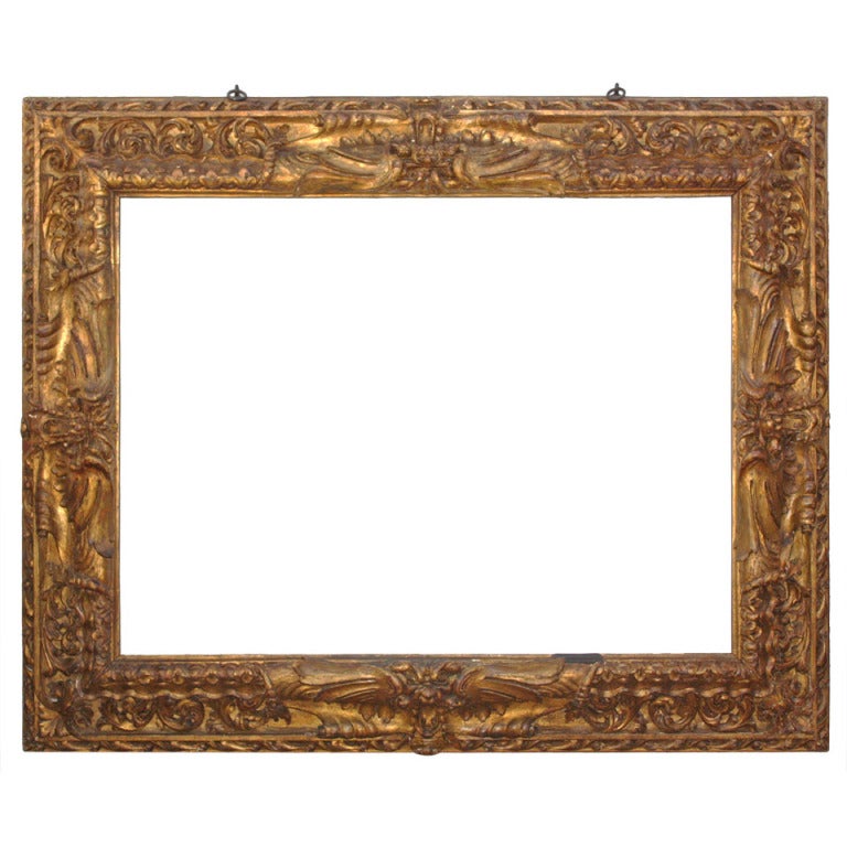 Large Carved and Gilded Frame at 1stdibs