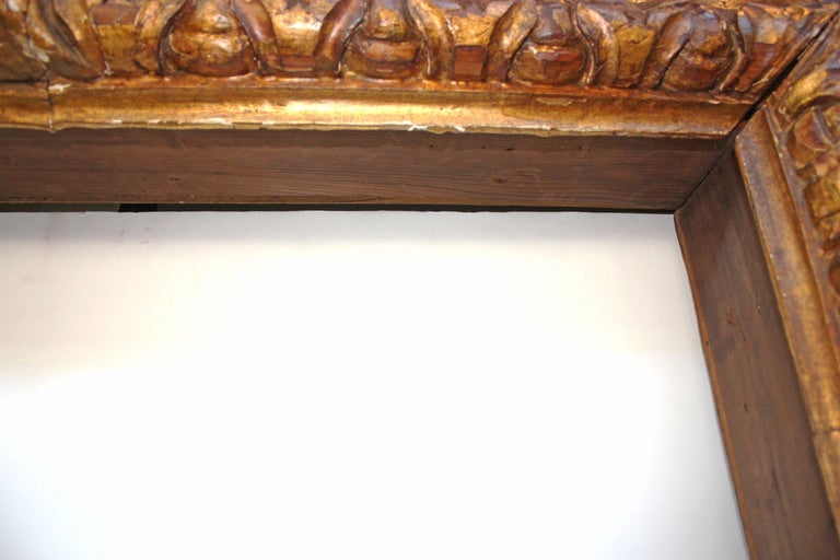 Italian Large Carved and Gilded Frame