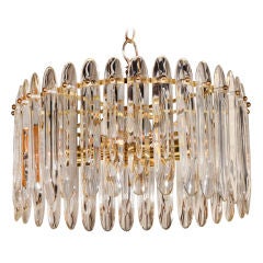 knife chandelier Italian Knife Blade Crystal Chandelier by Gaetano Sciolari