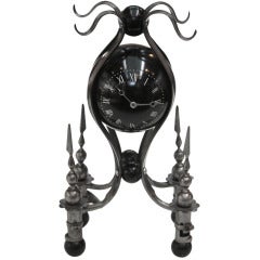 Antique Unusual Mantel Clock Fashioned from Implements of War