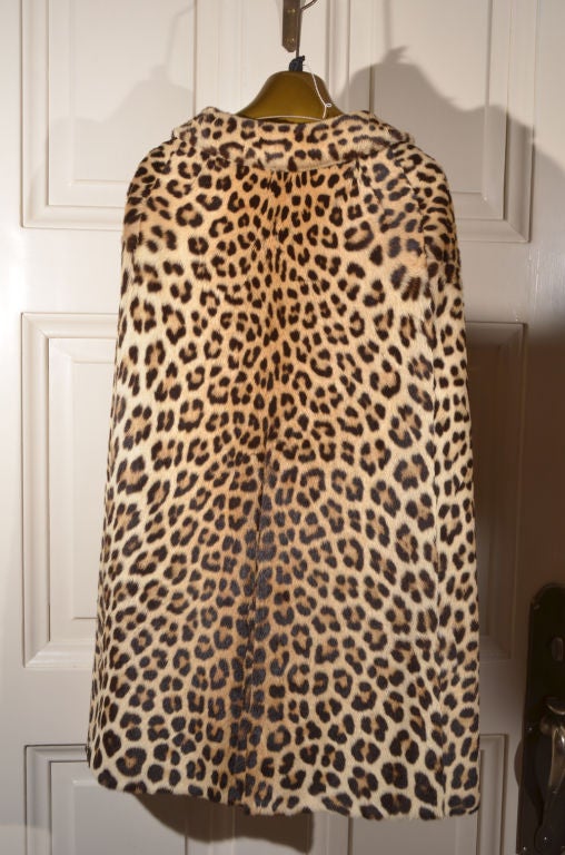 Vintage Leopard Cape and Muff by Bifano's Furs / Dallas, Texas at 1stDibs