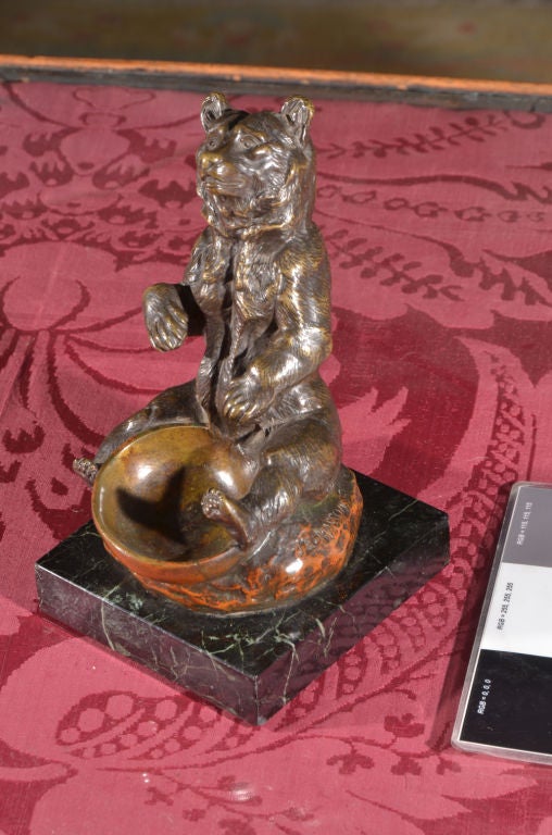 Patinated Bronze Sculpture of Bear by Jules Edmond Masson