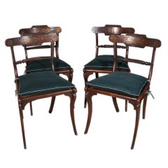 Set of Four Neo-Classical English Regency chairs