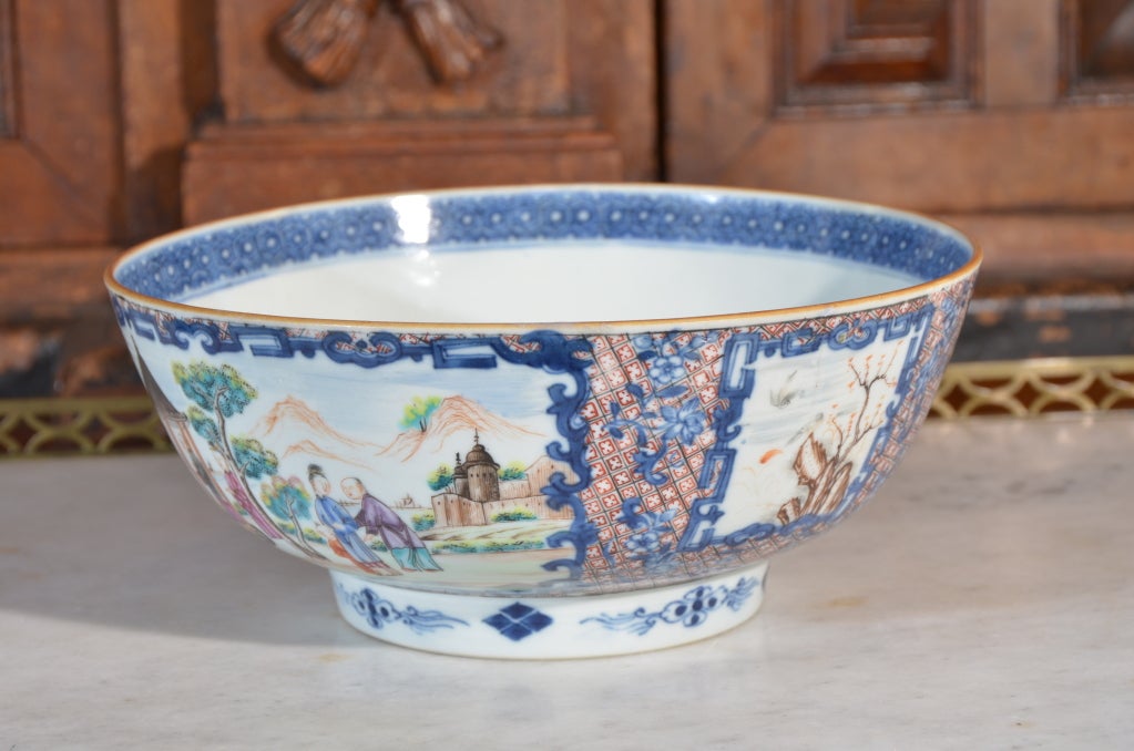 A Mandarin Palette Punch Bowl