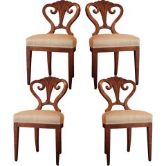 Set of Four (4) Biedermeier Style Chairs