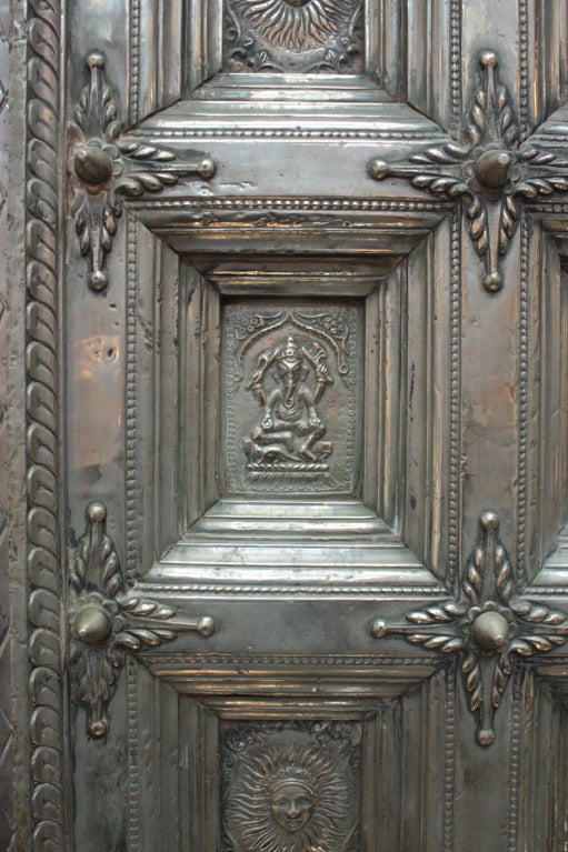 Wood A Pair of Silver Clad Doors