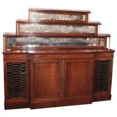 Antique Period Regency Side Cabinet / Chiffonnier