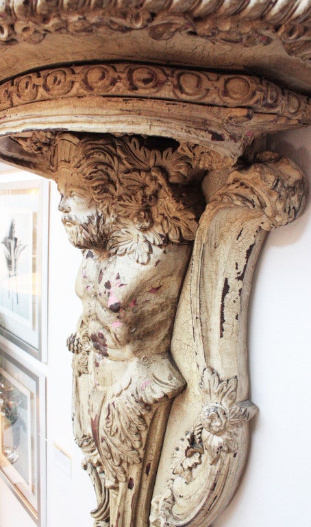 Italian Large Heavily Carved Bracket
