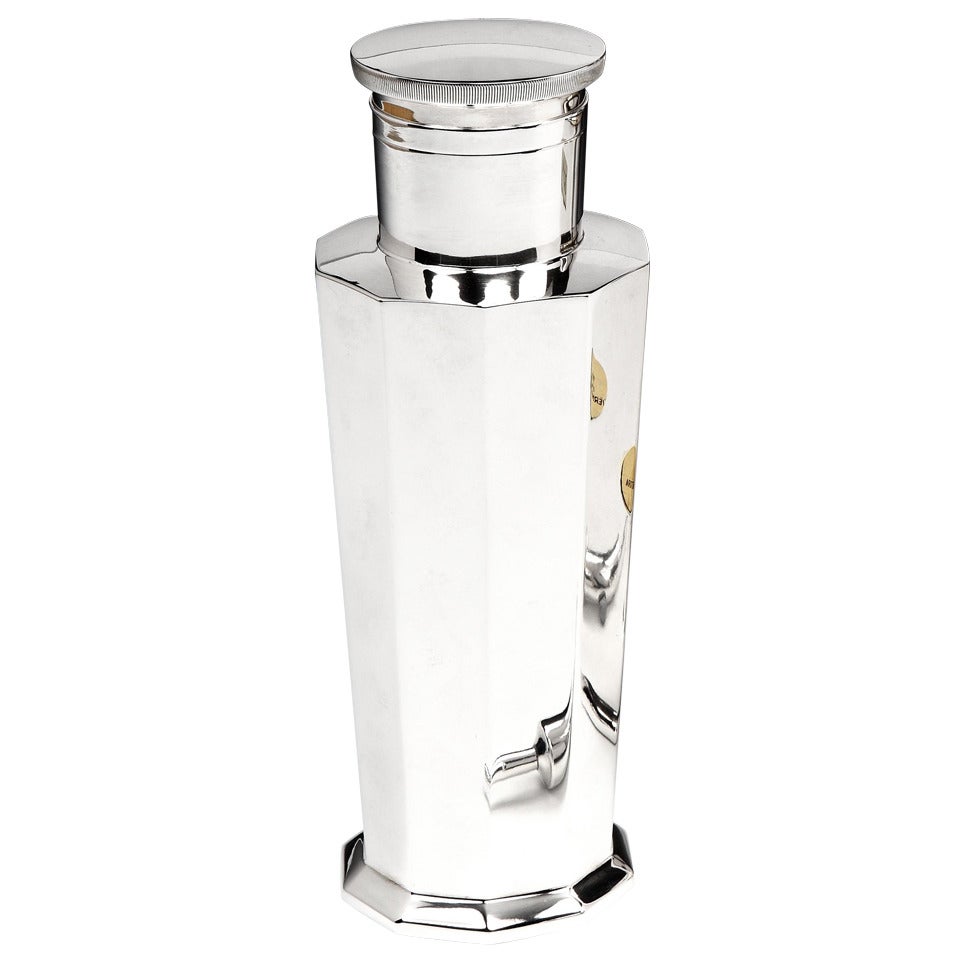 Art Deco Cocktail Shaker by Mappin & Webb