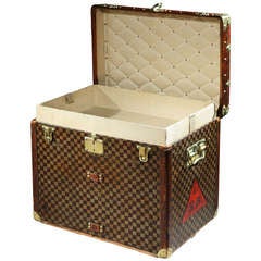 Cube Trunk in 'Damier' canvas, by Louis Vuitton