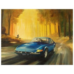 Ferrari 365 GTB/4 Daytona by Dion Pears (British 1929-1985) 4