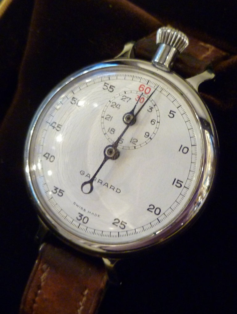 British RAF WWII Pilot's wrist-worn stopwatch by Garrard, 1939