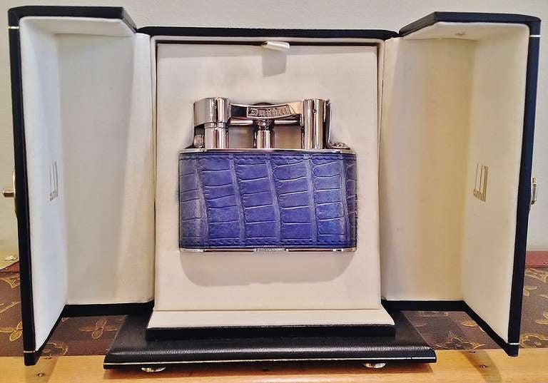 A very stylish gas-powered table lighter by Dunhill, the 