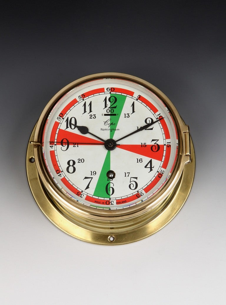 Ship's bulkhead clock from WWII, c. 1940s For Sale at 1stDibs