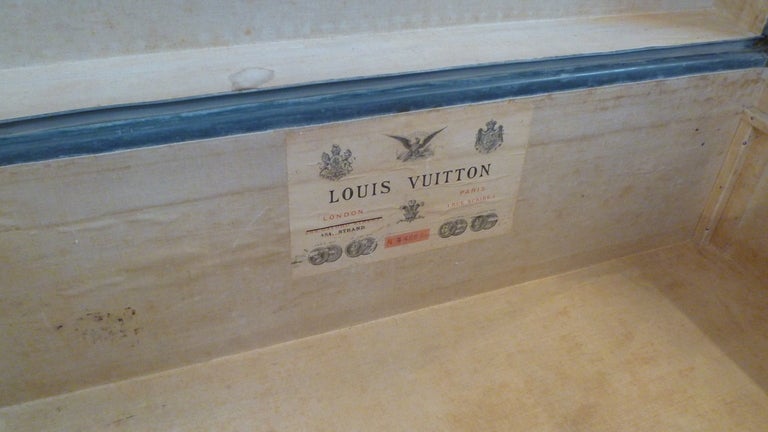 French Extremely rare all-zinc cabin trunk by Louis Vuitton, c. 1890s