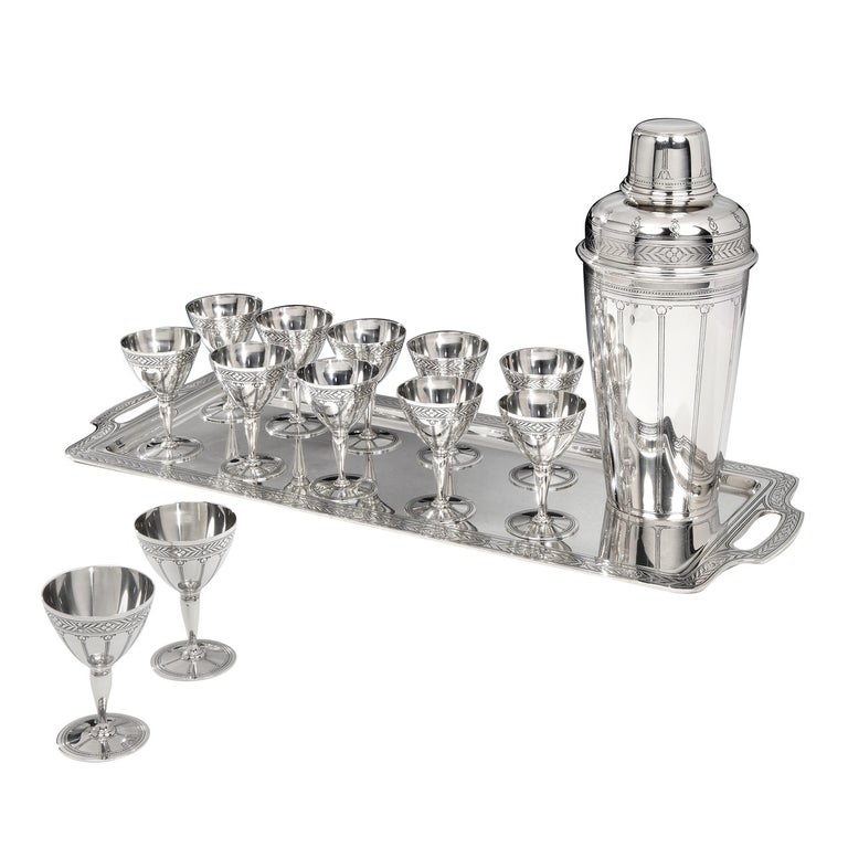 Tiffany Art Deco Sterling Silver Cocktail Set at 1stDibs tiffany