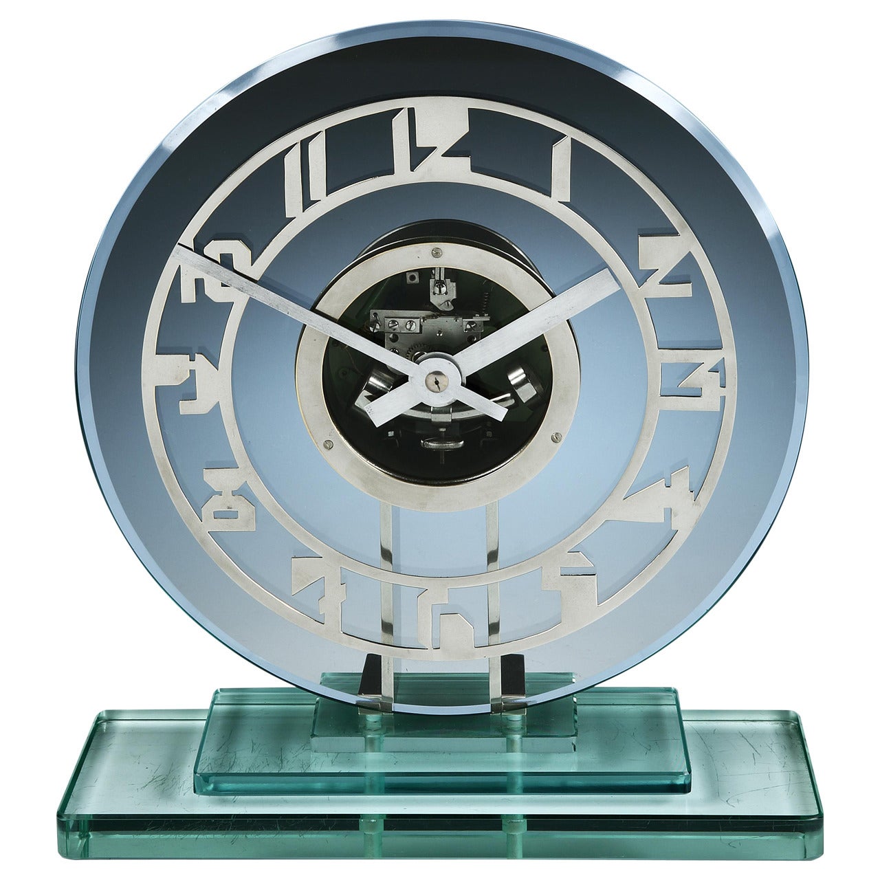 Art Deco 'Skeleton' clock by ATO