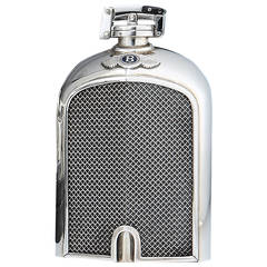 Sterling Silver Bentley Motors Hipflask