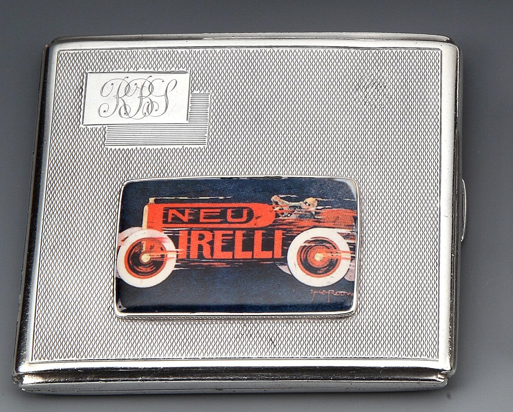 'Pneu Pirelli' Cigarette Case 1934