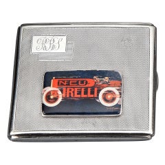 Vintage 'Pneu Pirelli' Cigarette Case 1934