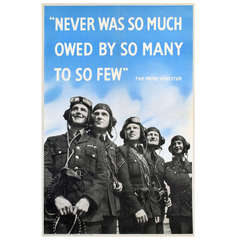 Original WWII Battle of Britain Poster
