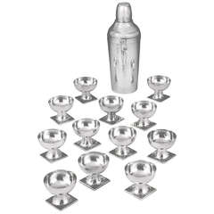 Wilhelm Weinranck Sterling Silver Vodka Set 12