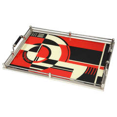 Vintage Art Deco Cocktail Tray