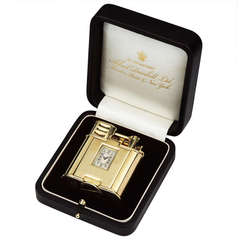 Very Rare, 18ct Gold 'Unique 'A' Sports' Pocket Lighter