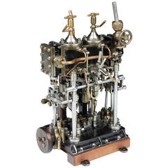 Antique Working Scale Model of a Steam Engine by Sulzer Frères, Switzerland