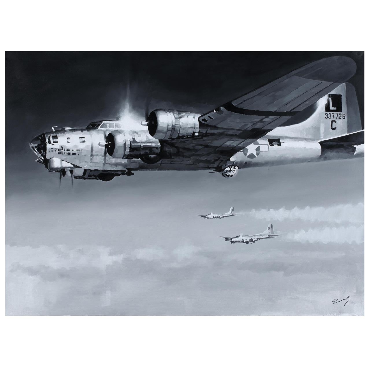 Boeing B-17 'Flying Fortress, ' Original Painting
