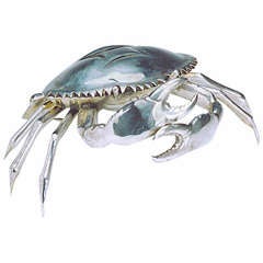 Giant Silver-plated 'Crab' Centerpiece