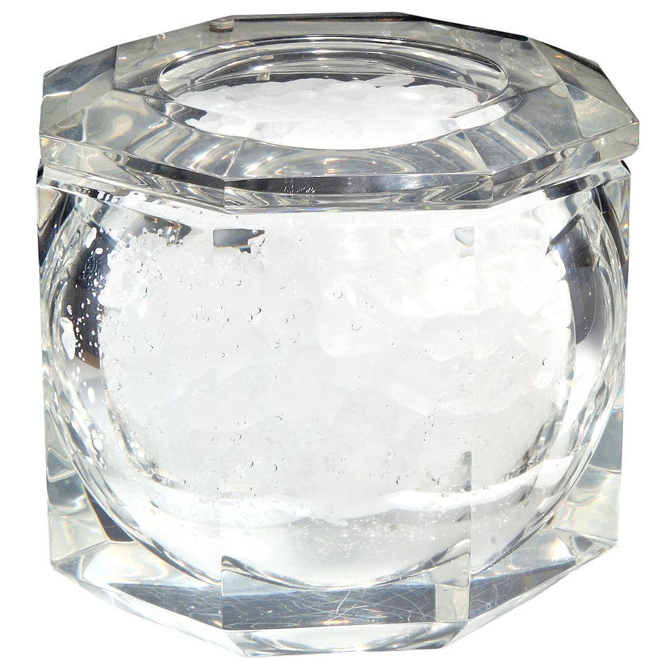 Midcentury Modern Lucite Ice Bucket at 1stDibs