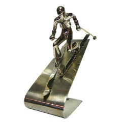 Modernist Downhill Ski Figure by Hagenauer
